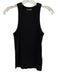 Anine Bing Size S Black Cotton Ribbed High Neck Sleeveless Tank Top Top Black / S