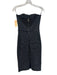 Michael Kors Collection Size 6 Navy Blue & White Cotton Blend Strapless Dress Navy Blue & White / 6