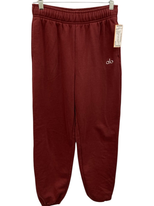 Alo Yoga Size S Burgundy Red Cotton Elastic Ankle Elastic Waist Jogger Pants Burgundy Red / S