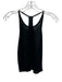 Alo Yoga Size S Black Cotton Ribbed High Neck Racerback Sleeveless Top Black / S