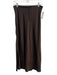 Autres Filles Size S/P Brown Polyester Drawstring Maxi Satin Skirt Brown / S/P