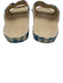 Freedom Moses Shoe Size 38 Blue & Beige Rubber Gingham Faux Buckle Mules Sandals Blue & Beige / 38