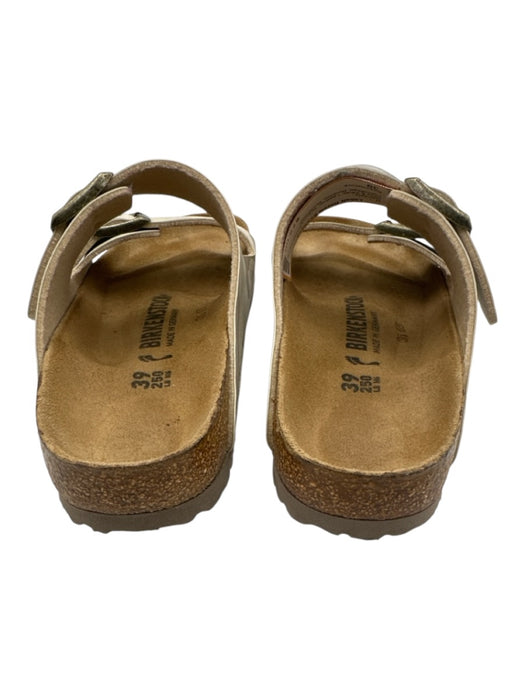 Birkenstock Shoe Size 39 Gray & White Leather Nubuck Camoflage Buckles Sandals Gray & White / 39