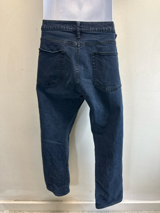 Burberry Size 40 Dark Wash Cotton Blend Solid Jean Men's Pants