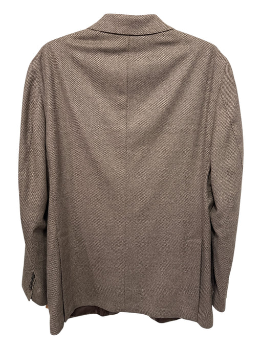 Peter Millar Brown Wool Blend Solid Patch Pocket 2 Button Men's Blazer Brown / 42L