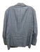 Samuelsohn Blue & Orange Linen Plaid 2 Button Men's Blazer Blue & Orange / 43