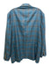 Jack Victor Blue & Brown Wool Plaid 2 Button Men's Blazer Blue & Brown / 42