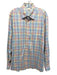 Alan Paine Size L Pink & Multi Cotton Plaid Button Down Men's Long Sleeve Shirt Pink & Multi / L