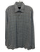 Calder Carmel Size L Blue & Tan Cotton Grid Button Up Men's Long Sleeve Shirt Blue & Tan / L