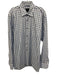 Calder Carmel Size L White & Blue Cotton Grid Button Down Long Sleeve Shirt White & Blue / L