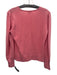 Kinross Size M Pink Cashmere V Neck Heathered Long Sleeve Sweater Pink / M