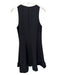 Abbey Glass Size Small Black Polyester Blend Sleeveless Darted Ruffles Dress Black / Small