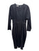 Co Size Small Black Cotton Long Sleeve Darted Pleated Back Zip Dress Black / Small