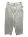 Khaite Size 28 Cream White Cotton Denim High Rise Pocket Straight Leg Jeans Cream White / 28