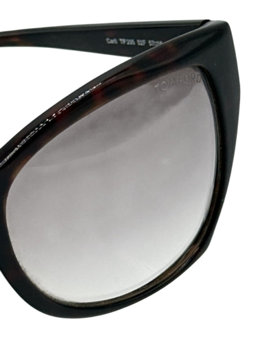 Tom Ford Brown Acetate Tinted Lens Tortoise Cat Eye Sunglasses Brown