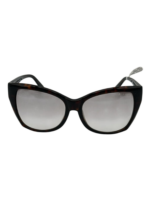 Tom Ford Brown Acetate Tinted Lens Tortoise Cat Eye Sunglasses Brown