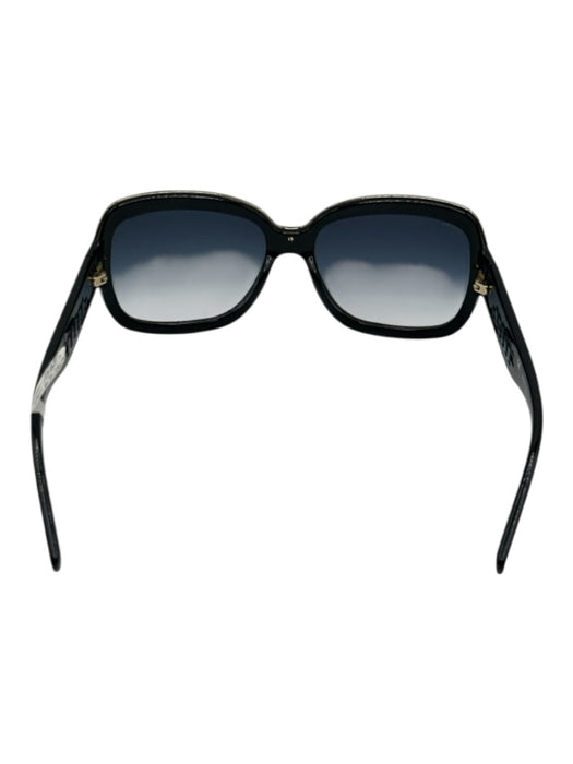 Loewe Black & Navy Blue Acetate Square Whipstitch Tinted Lens Sunglasses Black & Navy Blue
