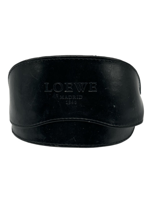 Loewe Black & Navy Blue Acetate Square Whipstitch Tinted Lens Sunglasses Black & Navy Blue