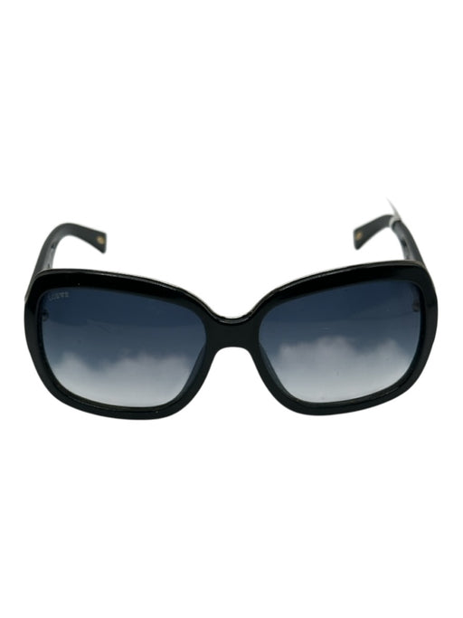 Loewe Black & Navy Blue Acetate Square Whipstitch Tinted Lens Sunglasses Black & Navy Blue