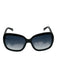 Loewe Black & Navy Blue Acetate Square Whipstitch Tinted Lens Sunglasses Black & Navy Blue