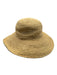 Helen Kaminski Beige Raffia Woven Wide Brim Hat Beige / One Size