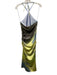 Simkhai Size 4 Blue, Green & Multi Poly Blend Printed Halter Ruched Maxi Dress Blue, Green & Multi / 4