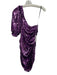 For Love & Lemons Size S Purple Poly Blend Sequined Cold Shoulder Mini Dress Purple / S