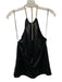 Retrofete Size M Black Polyester Halter Neck Rhinestone Top Black / M