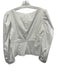 Staud Size 8 White Cotton Blend Zip Close Boat Neck Long Sleeve Top White / 8