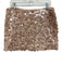 Zara Size M Pink Polyester Sequined Zip Close Skirt Pink / M