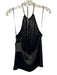 Retrofete Size M Black Polyester Halter Neck Rhinestone Top Black / M