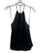 Retrofete Size M Black Polyester Halter Neck Rhinestone Top Black / M