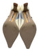 Sam Edelman Shoe Size 6 Cream Patent Leather Buckle Straps Kitten Heel Pumps Cream / 6