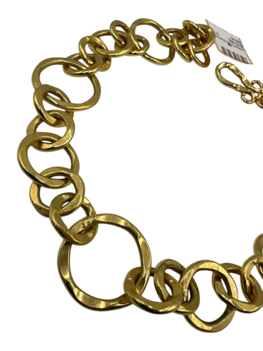 No Brand Gold Metal Hook Closure Chain Link Necklace Gold