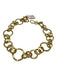 No Brand Gold Metal Hook Closure Chain Link Necklace Gold