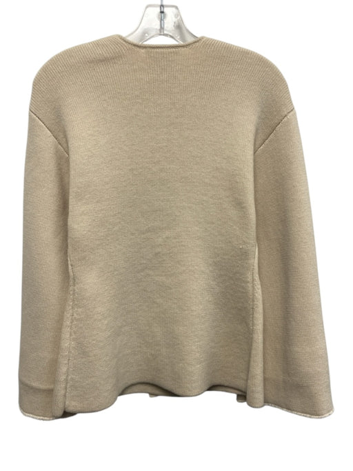 Malene Birger Size XS Cream Beige Wool Blend Long Sleeve Button Front Cardigan Cream Beige / XS