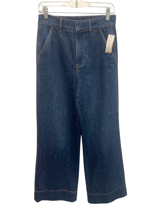 Veronica Beard Jeans Size 27 Dark Wash Cotton Denim High Rise Patch Pocket Jeans Dark Wash / 27