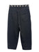 Khaite Size 29 Black Cotton Denim High Rise Studded Patch Pocket Tapered Jeans Black / 29