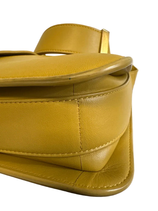 Bottega Veneta Yellow Leather Lambskin Gold Hardware Shoulder Bag Bag