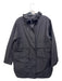 Everlane Size S Black Polyester Zip & Snaps Hood Raincoat Flap Pocket Coat Black / S