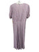 Ghost Size M Pink & Multi Viscose Floral Short Sleeve Button Front V Neck Dress Pink & Multi / M