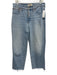 Madewell Size 29 Light Wash Cotton Denim High Rise Whiskering Raw Hem Jeans Light Wash / 29