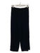 Knox C Cayton Size S Black Velvet Wide Leg High Rise Hook & Zip Pleat Pants Black / S