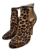 Jimmy Choo Shoe Size 38.5 Brown, Tan & Black Pony Hair round toe Booties Brown, Tan & Black / 38.5