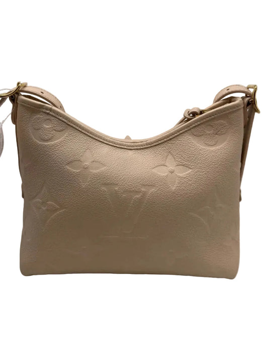Louis Vuitton Beige Leather Embossed Monogram Empreinte Pouch Inc. Bag