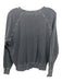 The Great Size 0/XS Gray Cotton Distressed Round Neck Long Sleeve Sweatshirt Gray / 0/XS