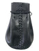 Wendy Nichol Black Leather Bucket Cinch Closure Braided Detail handbag Bag Black / S