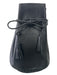 Wendy Nichol Black Leather Bucket Cinch Closure Braided Detail handbag Bag Black / S