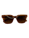 Chimi Eye Wear Brown Acetate Square Lens Tortoise Sunglasses Brown