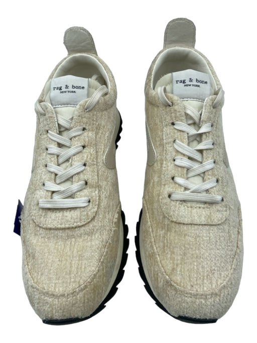 Rag & Bone Shoe Size 39 Cream Textile Rubber Sole Low Top Laces Trainer Sneakers Cream / 39